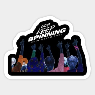 OKAY GOT7 KEEP SPINNING Sticker